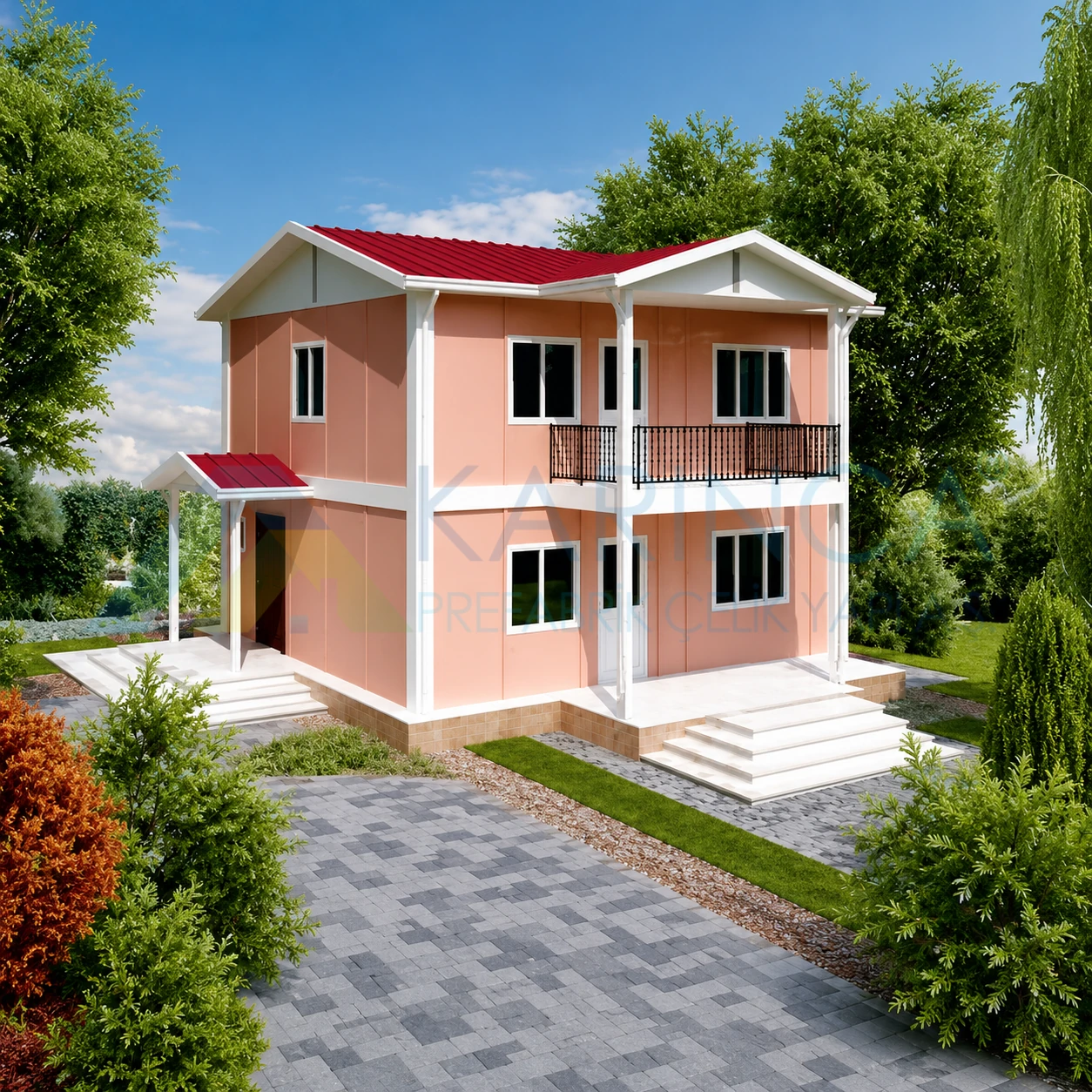 114 m2 KP 205 prefabrik ev görseli
