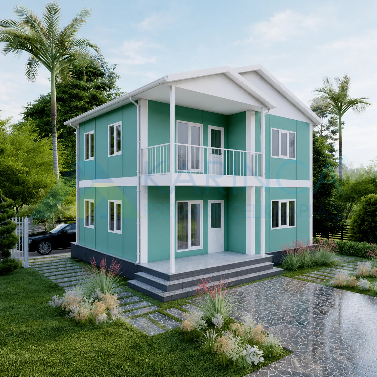 118 m2 KP 206 prefabrik ev görseli