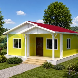 61 m2 KP 105 prefabrik ev görseli