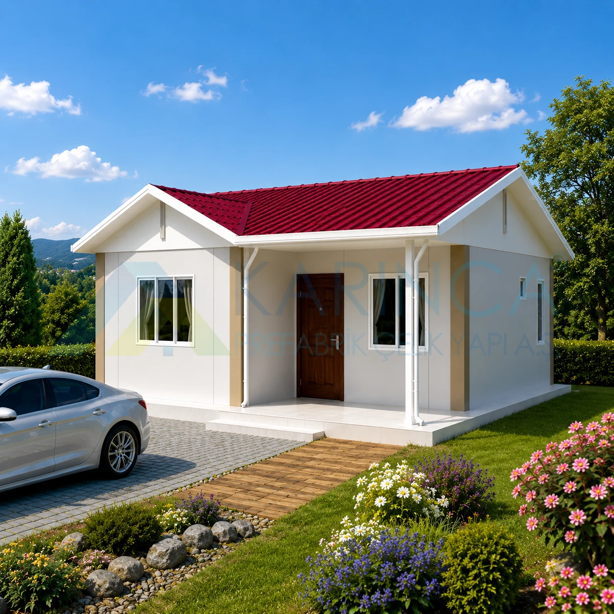 69 m2 KP 106 prefabrik ev görseli