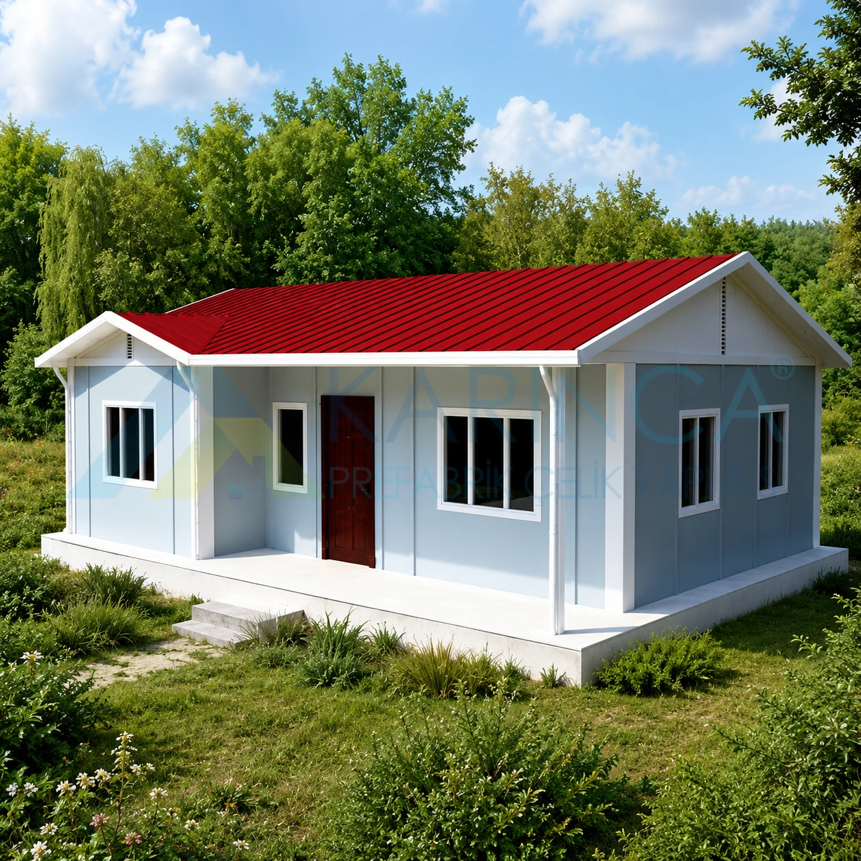 78 m2 KP 110 prefabrik ev görseli