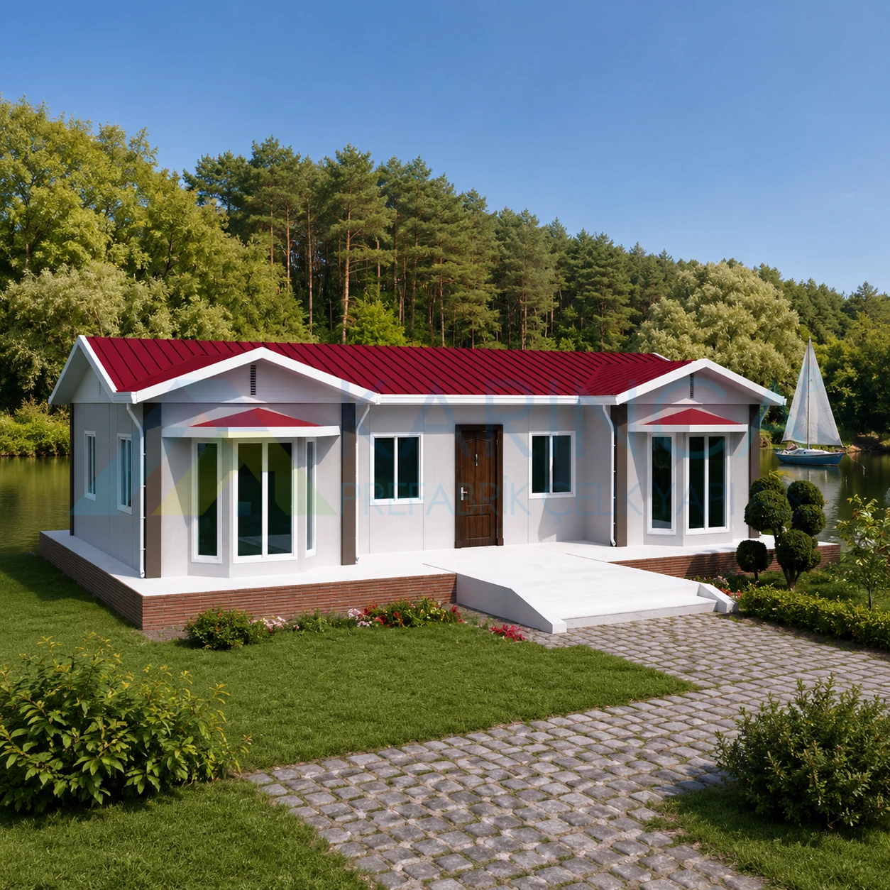 98 m2 KP 120 prefabrik ev görseli