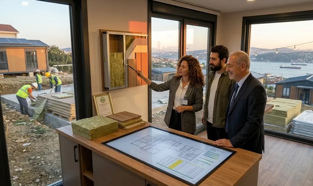 Prefabrik ev projelerinizde doğru malzeme ve teknik detaylarla bütçenizi koruyarak hayalinizdeki eve ulaşmak için hemen uzmanlarımızla iletişime geçin.